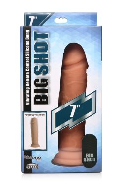 Big Shot 7In Vibrating Dildo W/O Balls & Remote Anal Vibrators Main Image