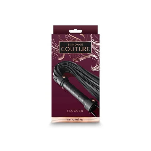 Bondage Couture Flogger Black  3