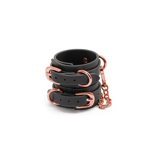 Bondage Couture Wrist Cuffs Black Cuffs Main Image