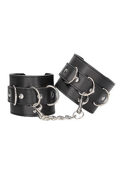 Bonded leather hand or ankle cuffs w/ adjustable straps 2