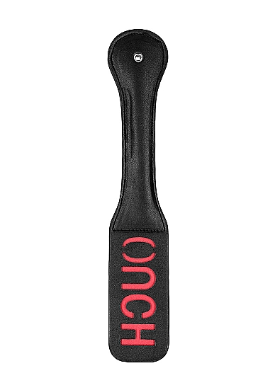 Bonded leather paddle ouch" " 1