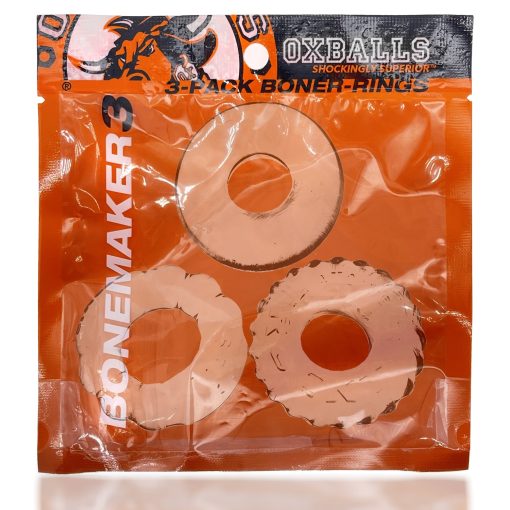 Bonemaker 3Pk Cockring Set Clear (Net) 2