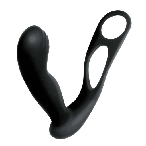 Butts Up Prostate Massager W/ Scrotum & Cock Ring Black - Image 3