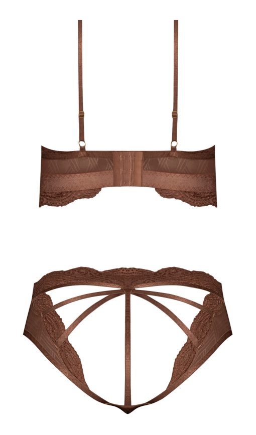 Caramel Kiss Bralette & G- Panty Caramel 2Xl - Image 4