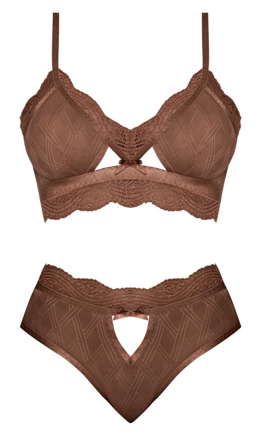 Caramel Kiss Bralette & G- Panty Caramel L/Xl - Image 4