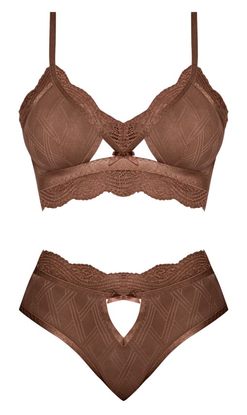 Caramel Kiss Bralette & G- Panty Caramel L/Xl 2