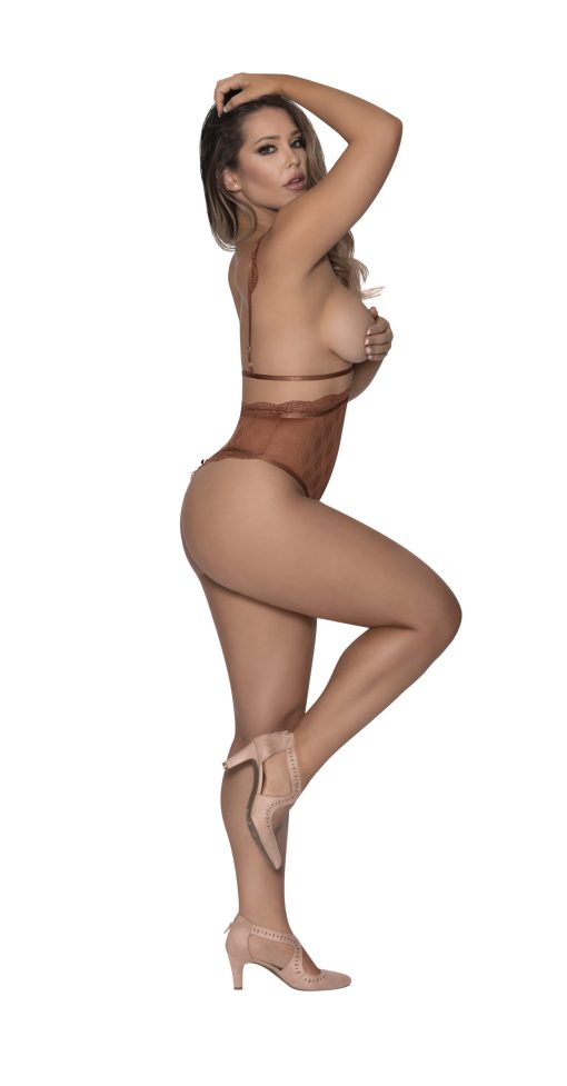 Caramel kiss cupless teddy caramel l/xl naughty role play 3