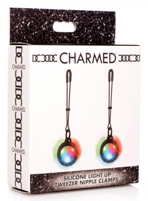 Charmed Light Up Tweezer Nipple Clamps - Image 4
