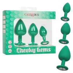 Cheeky Gems 3Pc Set Green Anal Trainer Kits Main Image