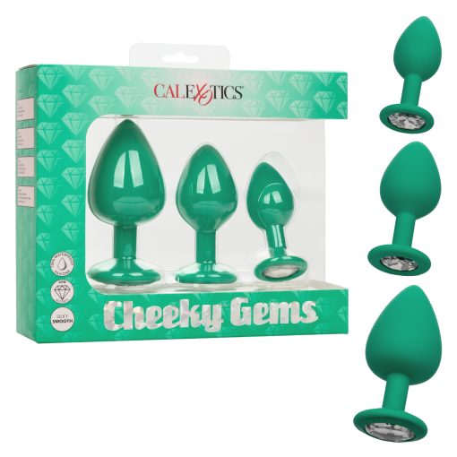 Cheeky Gems 3Pc Set Green Anal Trainer Kits Main Image