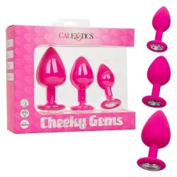 Cheeky Gems 3Pc Set Pink Anal Trainer Kits Main Image