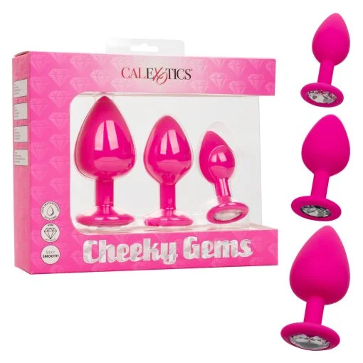 Cheeky Gems 3Pc Set Pink Anal Trainer Kits Main Image