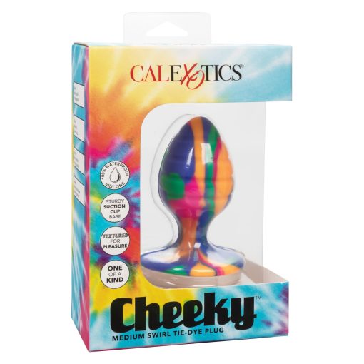 Cheeky medium swirl tie dye plug 1