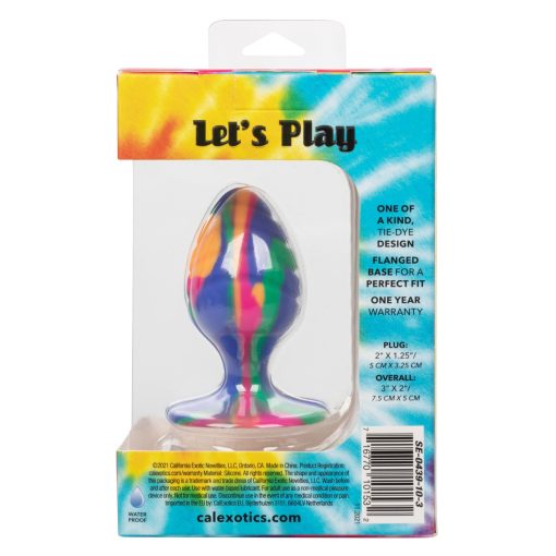 Cheeky medium swirl tie dye plug 2