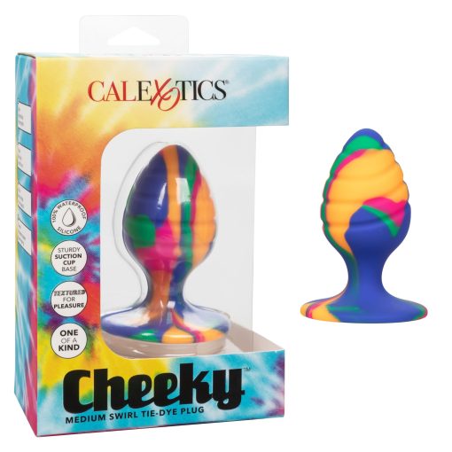 Cheeky medium swirl tie dye plug butt plugs main image