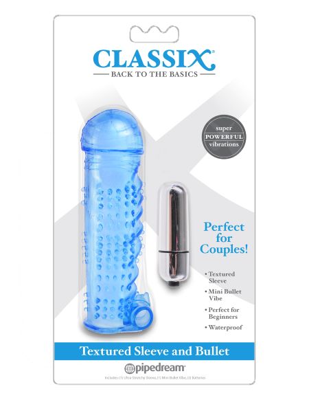Classix textured sleeve & bullet blue  main image
