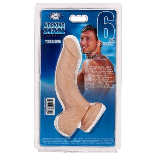 Cloud 9 Working Man 6.5 Light Your Surfer " Small & Medium Dildos 3