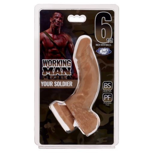 Cloud 9 Working Man 6.5 Tan Your Soldier " Small & Medium Dildos Main Image