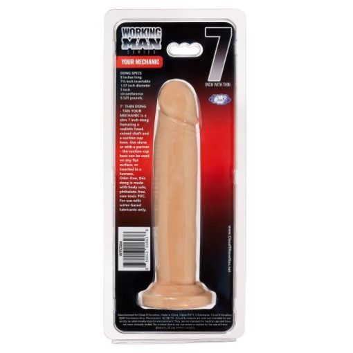 Cloud 9 Working Man 7 Tan Your Mechanic (Thin) " Small & Medium Dildos 3