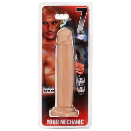 Cloud 9 working man 7 tan your mechanic (thin) " small & medium dildos main image