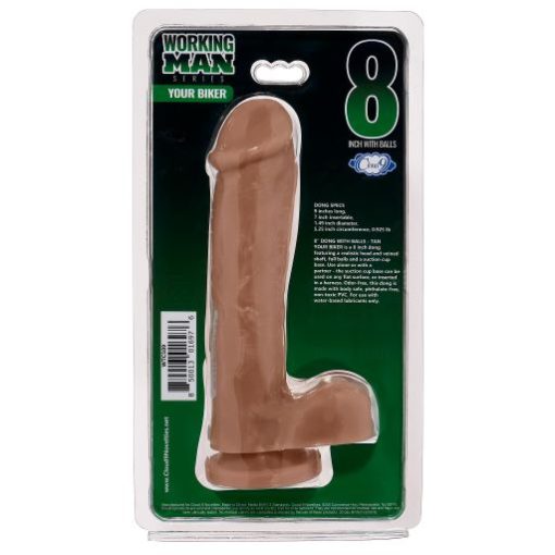 Cloud 9 Working Man 8 Tan Your Biker " Large Dildos 3