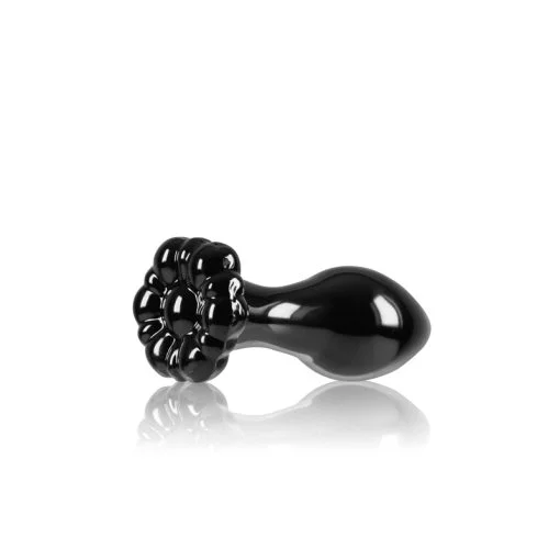 Crystal Flower Black Butt Plugs 3