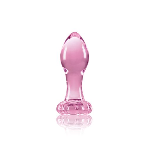 Crystal flower pink butt plugs main image
