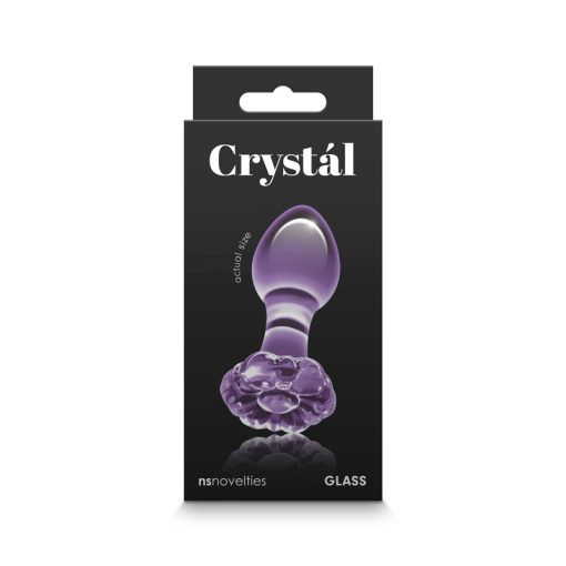 Crystal Flower Purple Butt Plugs 3