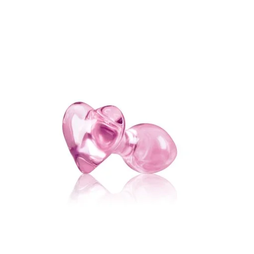 Crystal Heart Pink Small & Medium Butt Plugs 3