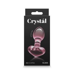 Crystal Heart Pink Small & Medium Butt Plugs Main Image