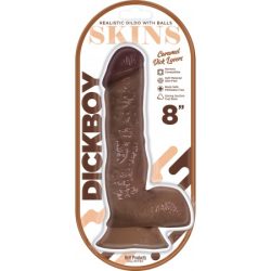 Dickboy Skins Dildo Caramel Lovers 8In Small & Medium Dildos Main Image