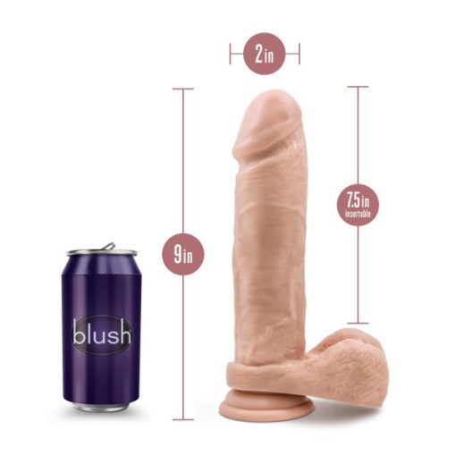 Dr Skin Dr Julian 9In Dildo W/ Suction Vanilla - Image 4