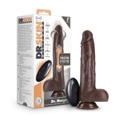 Dr Skin Dr Murphy 8In Dildo Thrusting Chocolate Rechargeable Vibrators Main Image