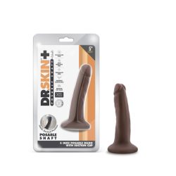 Dr Skin Plus 5In Poseable Dildo Chocolate Small & Medium Dildos Main Image