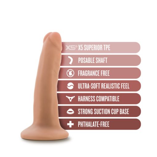 Dr Skin Plus 5In Poseable Dildo Vanilla Small & Medium Dildos 3