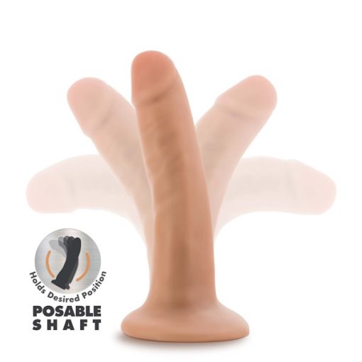 Dr Skin Plus 5In Poseable Dildo Vanilla - Image 4
