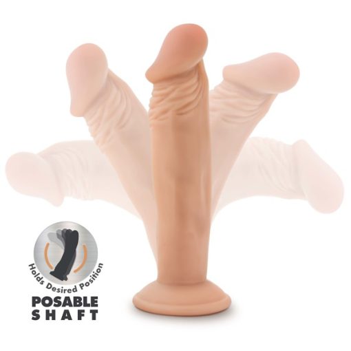 Dr Skin Plus 6In Poseable Dildo Vanilla 2