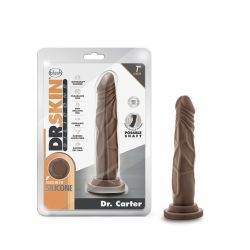 Dr Skin Silicone Dr Carter 7 In Chocolate Small & Medium Dildos Main Image