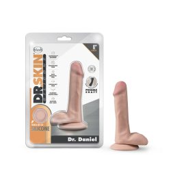 Dr Skin Silicone Dr Daniel 6In Dildo Vanilla Small & Medium Dildos Main Image