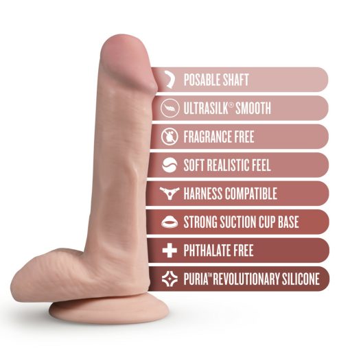 Dr skin silicone dr daniel 6in dildo vanilla 2
