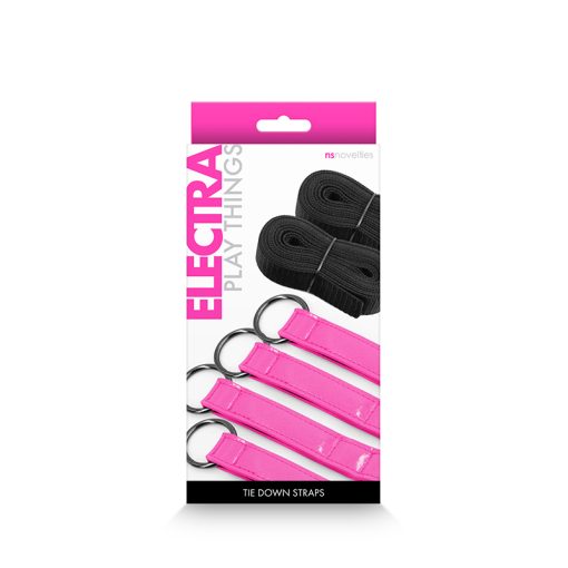 Electra Tie Down Straps Pink Bondage Kits 3