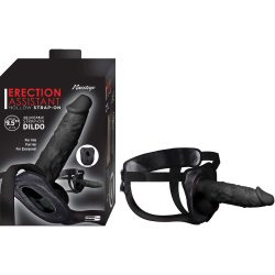 Erection Assistant Hollow Strap-On 9.5 Black " PPAS or Prosthetic Penis Attachments Main Image