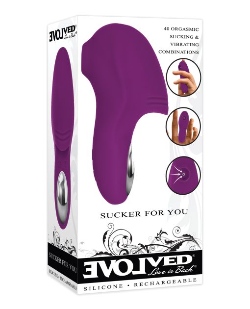 Evolved Sucker For You Rechargeable Vibrators Main Image