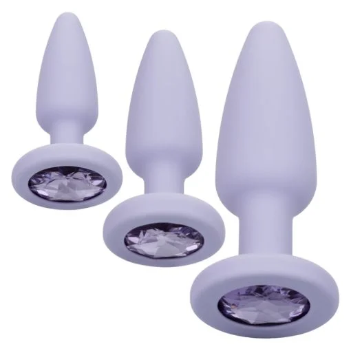 First Time Crystal Booty Kit Purple Anal Trainer Kits 3