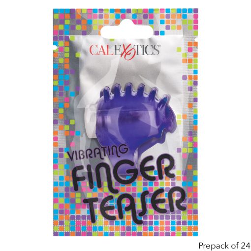 Foil Pack Vibrating Finger Teaser Purple 24Pk - Image 3