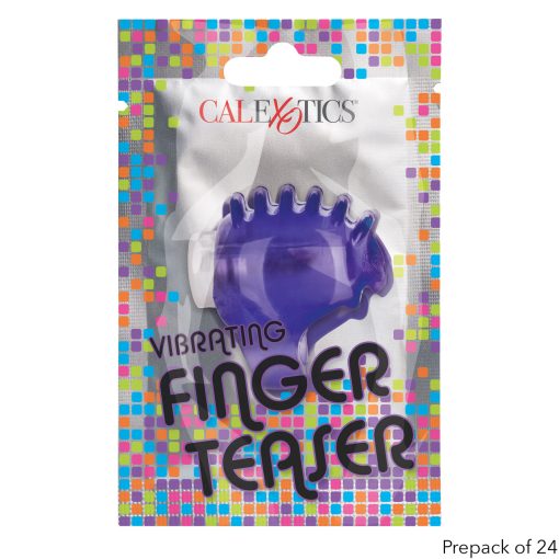 Foil Pack Vibrating Finger Teaser Purple 24Pk 1