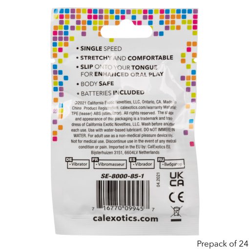 Foil Pack Vibrating Tongue Teaser Clear 24Pk - Image 4