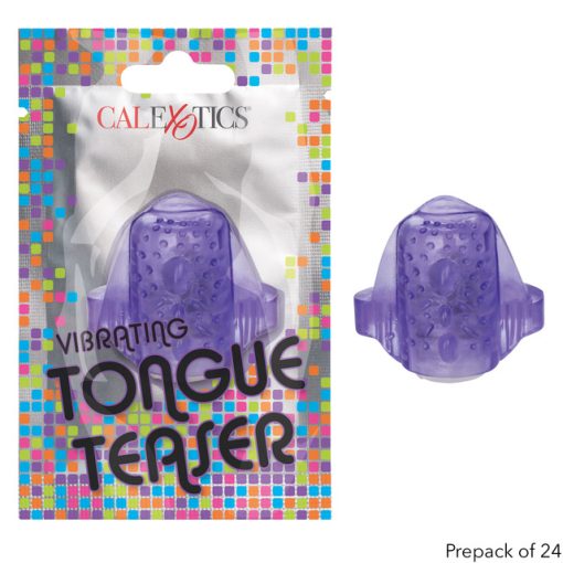 Foil Pack Vibrating Tongue Teaser Purple 24Pk Tongue Vibrators Main Image