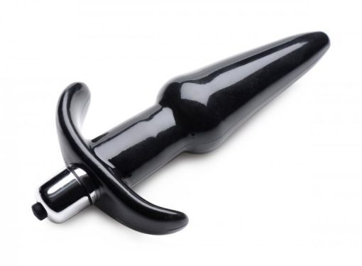 Frisky Thrilling Noir Smooth Vibrating Anal Plug Black 2