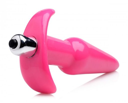 Frisky Thrilling Pink Smooth Vibrating Anal Plug - Image 3